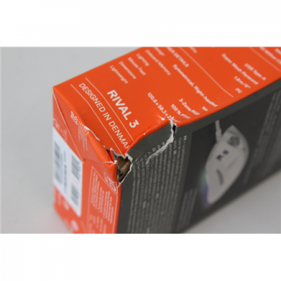 SALE OUT. Steelseries Rival 3 Gen 2 Gaming Mouse, White | SALE OUT. SteelSeries Gaming Mouse | Rival 3 Gen 2 | Wired | White | DAMAGED PACKAGING