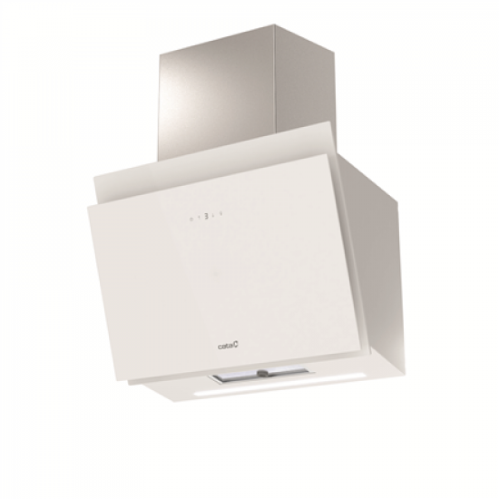 CATA Hood | THALASSA PRO 60 GWH | Wall mounted | Energy efficiency class A+++ | Width 60 cm | 842 m³/h | Electronic | LED | White Glass