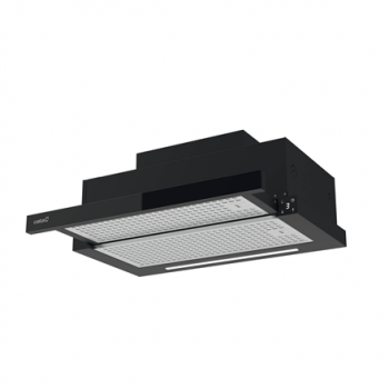 CATA Hood | TFH 6830 GBK | Telescopic | Energy efficiency class A+++ | Width 60 cm | 795 m³/h | Electronic | LED | Black Glass