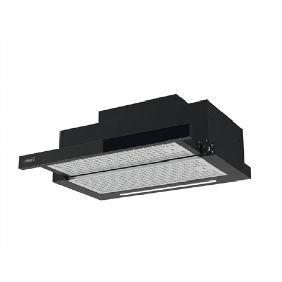 CATA Hood | TFH 6830 GBK | Telescopic | Energy efficiency class A+++ | Width 60 cm | 795 m³/h | Electronic | LED | Black Glass