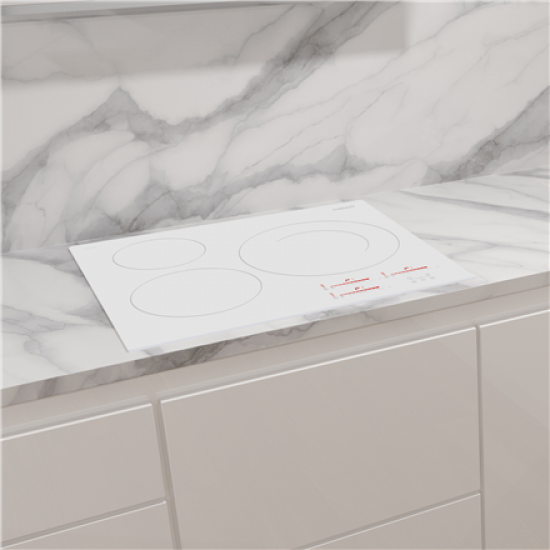 CATA Hob | INSB 6030 WH | Induction | Number of burners/cooking zones 3 | Slider touch | White