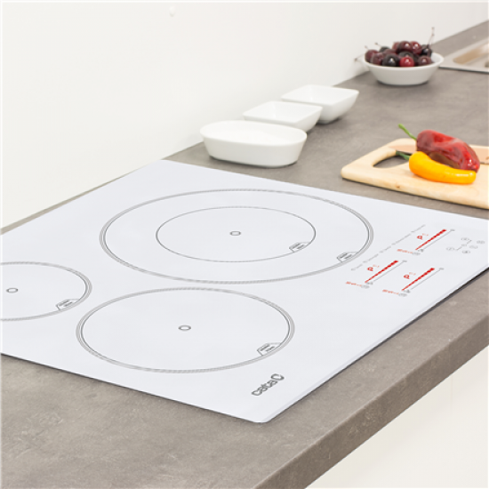 CATA Hob | INSB 6030 WH | Induction | Number of burners/cooking zones 3 | Slider touch | White
