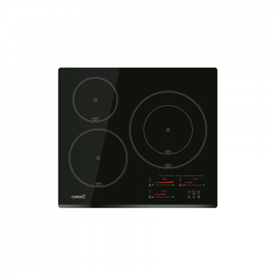 CATA Hob | INSB 6028 BK | Induction | Number of burners/cooking zones 3 | Slider Touch | Timer | Black