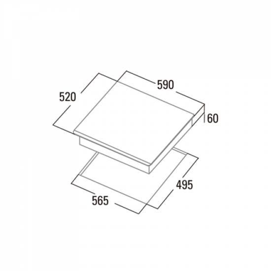 CATA Hob | INSB 6028 BK | Induction | Number of burners/cooking zones 3 | Slider Touch | Timer | Black