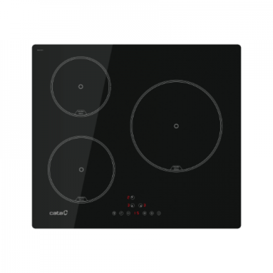 CATA Hob | IB 6403E2 BK | Induction | Number of burners/cooking zones 3 | Touch | Timer | Black