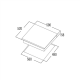 CATA Hob | IB 6324E2 BK | Induction | Number of burners/cooking zones 4 | Touch | Timer | Black