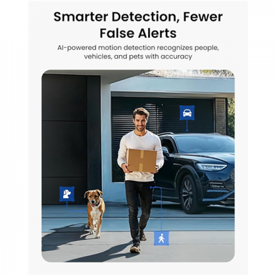 Reolink Wireless Pan & Tilt Long Lasting Solar/Battery Camera with Spotlights | Altas Series B630 with Solar Panel | Bullet | 4 MP | 4mm/F1.0 | Micro SD, Max. 512 GB