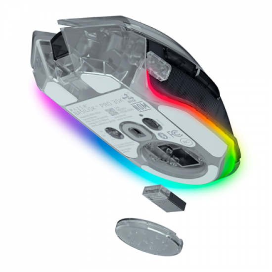 Razer Gaming Mouse | Basilisk V3 Pro 35K | Wireless | Phantom White Edition