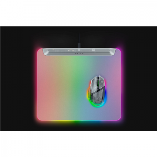 Razer RGB Gaming Mouse Mat | Firefly V2 Pro | Phantom White Edition