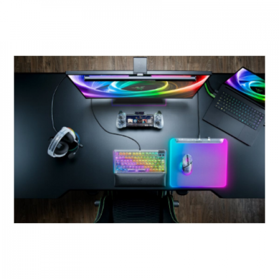 Razer RGB Gaming Mouse Mat | Firefly V2 Pro | Phantom White Edition