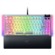 Razer Hot-swappable Mechanical Gaming Keyboard | BlackWidow V4 75% | Gaming Keyboard | Wired | US | Phantom White Edition | USB Type-C | Razer Mechanical Switches (Tactile)
