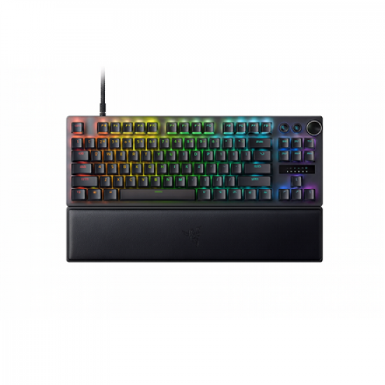 Razer Huntsman V3 Pro Tenkeyless 8KHz | Gaming keyboard | Wired | US | Black | USB Type-C | Razer Analog Optical Switch Gen-2