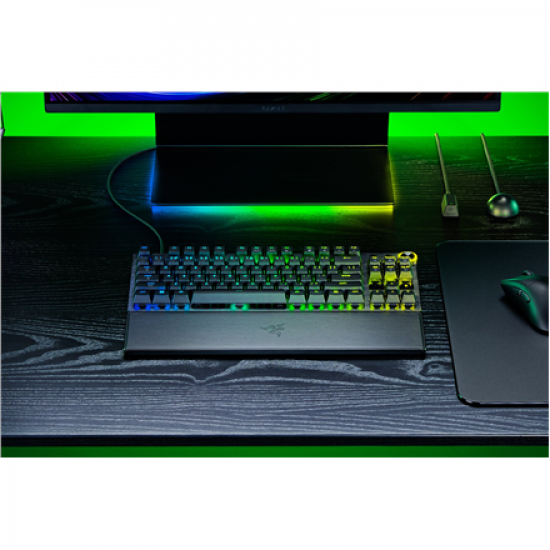 Razer Huntsman V3 Pro Tenkeyless 8KHz | Gaming keyboard | Wired | US | Black | USB Type-C | Razer Analog Optical Switch Gen-2