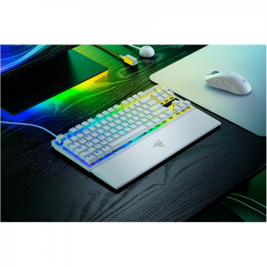Razer Huntsman V3 Pro Tenkeyless 8KHz | Gaming keyboard | Wired | US | White | Razer Analog Optical Switch Gen-2