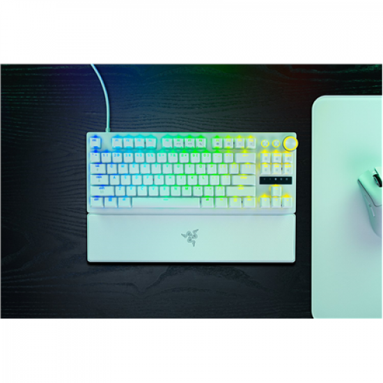 Razer Huntsman V3 Pro Tenkeyless 8KHz | Gaming keyboard | Wired | US | White | Razer Analog Optical Switch Gen-2