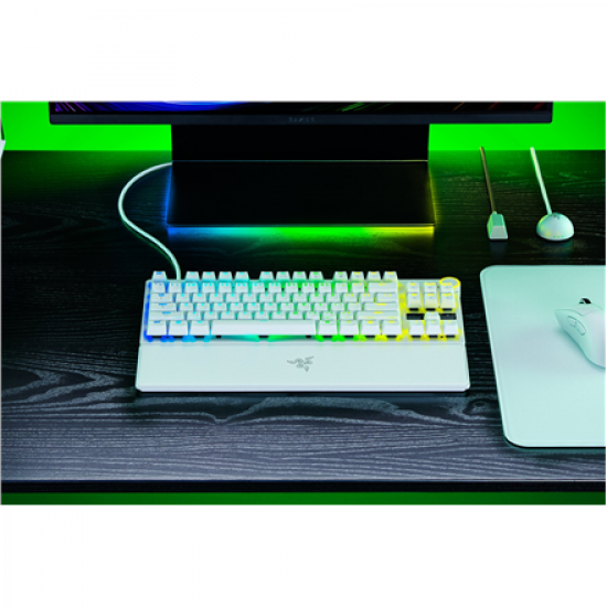 Razer Huntsman V3 Pro Tenkeyless 8KHz | Gaming keyboard | Wired | US | White | Razer Analog Optical Switch Gen-2