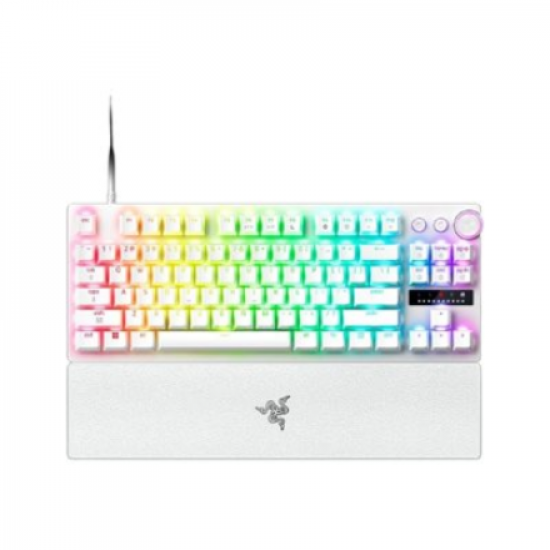 Razer Huntsman V3 Pro Tenkeyless 8KHz | Gaming keyboard | Wired | US | White | Razer Analog Optical Switch Gen-2
