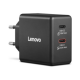 Lenovo Dual USB-C 65W GaN Charger - EU | USB-C | Charger