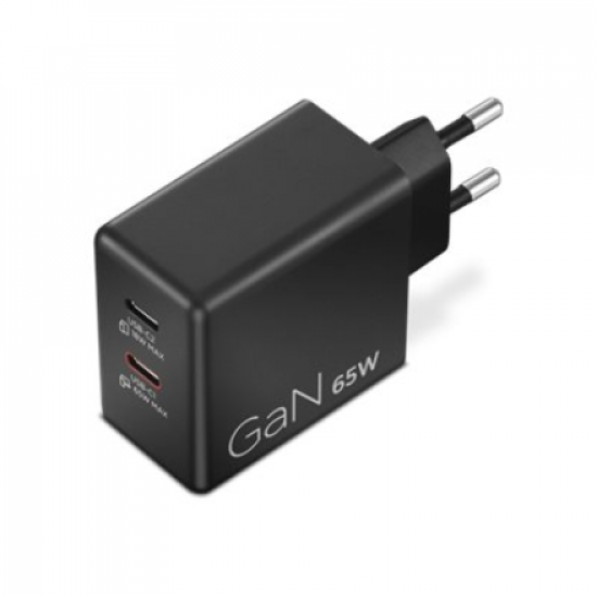 Lenovo Dual USB-C 65W GaN Charger - EU | USB-C | Charger