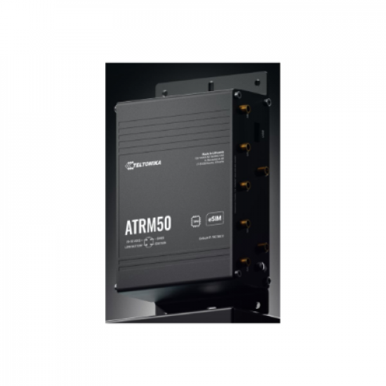 Teltonika 5G Router for Transportation | ATRM50 | 802.11ac | 10/100/1000 Mbit/s | Ethernet LAN (RJ-45) ports 3 | Mesh Support Yes | MU-MiMO Yes | 5G | Antenna type 4 x SMA for Mobile, 2 x RP-SMA for Wi-Fi, 1 x SMA for GNNS