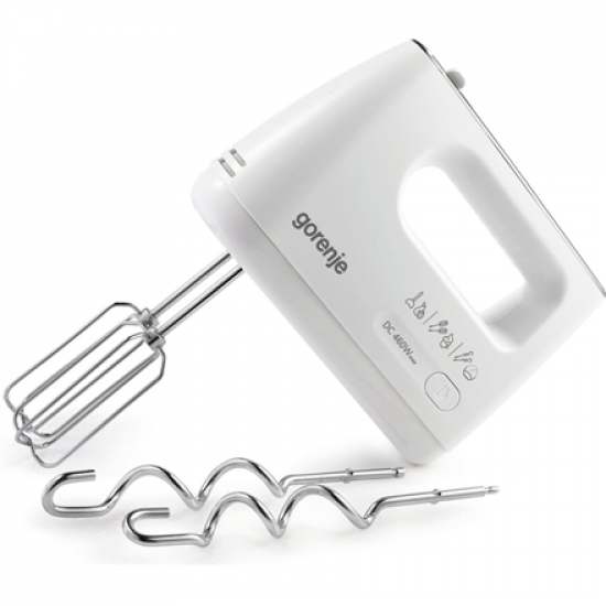 Gorenje | Hand Mixer | M460CDC | Hand Mixer | 460 W | Number of speeds 5 | Turbo mode | White