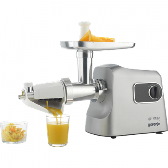 Gorenje Meat grinder | MG2500DS | Stainless Steel/White | 2500 W | Number of speeds 1 | Throughput (kg/min) 2.8