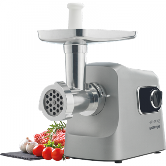 Gorenje Meat grinder | MG2500DS | Stainless Steel/White | 2500 W | Number of speeds 1 | Throughput (kg/min) 2.8