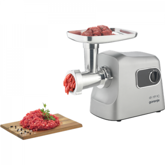 Gorenje Meat grinder | MG2500DS | Stainless Steel/White | 2500 W | Number of speeds 1 | Throughput (kg/min) 2.8