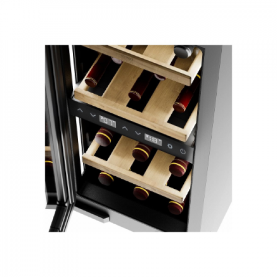 Caso Wine cooler | WineDeluxe WDU 18 | Energy efficiency class F | Built-in | Bottles capacity 18 | Black