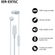 Sony Earbuds | IER‑EX15C | Wired | In-ear | Microphone | White