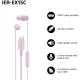 Sony Earbuds | IER‑EX15C | Wired | In-ear | Microphone | Pink