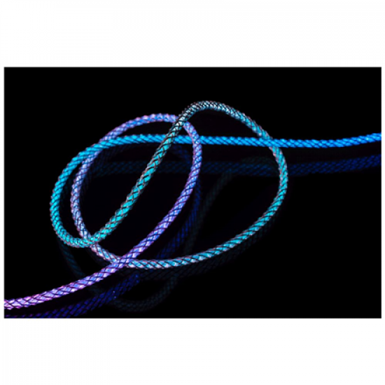 Fixed | Glowing Charging Cable USB-C/USB-C, PD support, Rainbow | FIXDLED-CC-RA