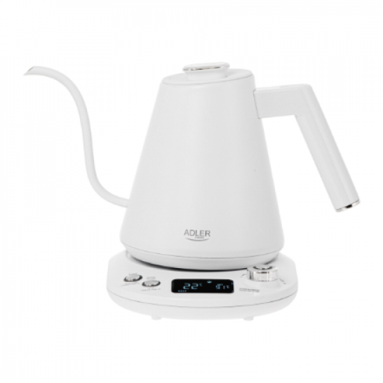 Adler | Kettle | AD 1349w | Electric | 1100 W | 1 L | Stainless Steel | 360° rotational base | White