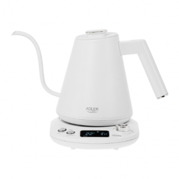 Adler | Kettle | AD 1349w | Electric | 1100 W | 1 L | Stainless Steel | 360° rotational base | White