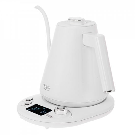 Adler | Kettle | AD 1349w | Electric | 1100 W | 1 L | Stainless Steel | 360° rotational base | White