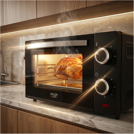 Adler Electric oven | AD 6032 | 9 L | 650 W | Black