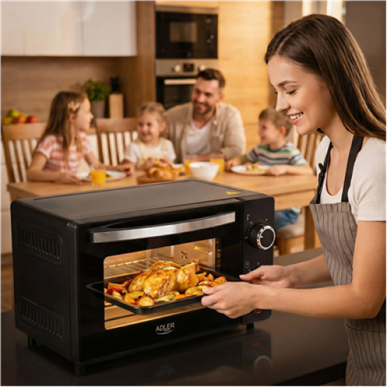 Adler Electric oven | AD 6032 | 9 L | 650 W | Black