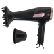 Adler Hair dryer with retractable power cord | AD 2283 | 2400 W | Number of temperature settings 3 | Diffuser nozzle | Black/Golden Rose