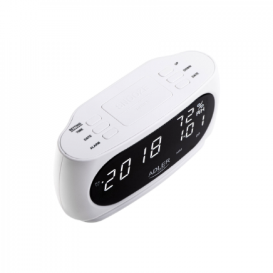Adler LED clock with thermometer | AD 1186