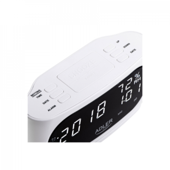 Adler LED clock with thermometer | AD 1186