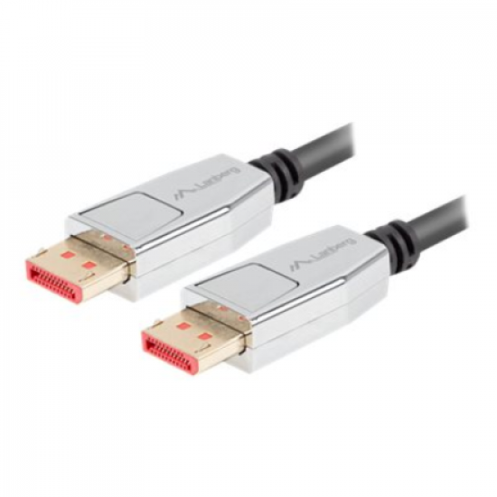 Lanberg DisplayPort M/M Cable 20 PIN V1.4 8K 60HZ | CA-DPDP-20CU-0010-BK | 1 m