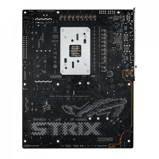 Asus ROG STRIX B850-E GAMING WIFI | Processor family AMD | Processor socket AM5 | DDR5 | Supported hard disk drive interfaces SATA, M.2 | Number of SATA connectors 4