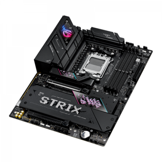 Asus ROG STRIX B850-E GAMING WIFI | Processor family AMD | Processor socket AM5 | DDR5 | Supported hard disk drive interfaces SATA, M.2 | Number of SATA connectors 4