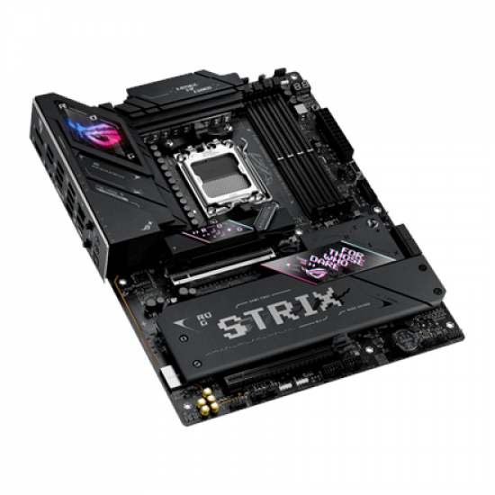 Asus ROG STRIX B850-E GAMING WIFI | Processor family AMD | Processor socket AM5 | DDR5 | Supported hard disk drive interfaces SATA, M.2 | Number of SATA connectors 4