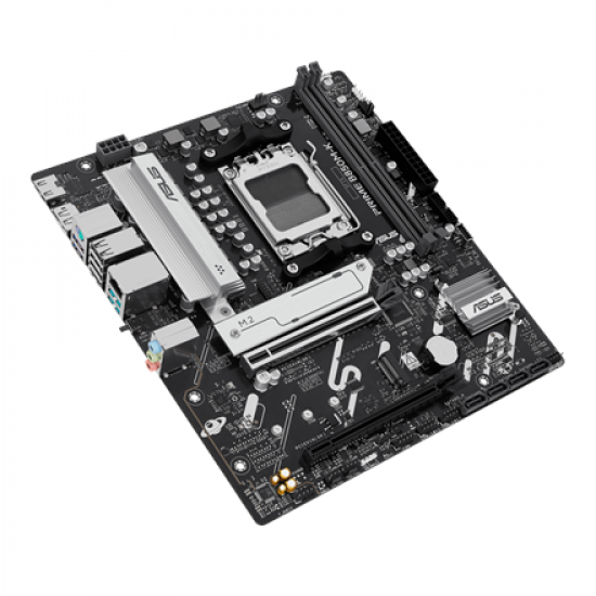 Asus PRIME B850M-K | Processor family AMD | Processor socket AM5 | DDR5 | Supported hard disk drive interfaces SATA, M.2 | Number of SATA connectors 4