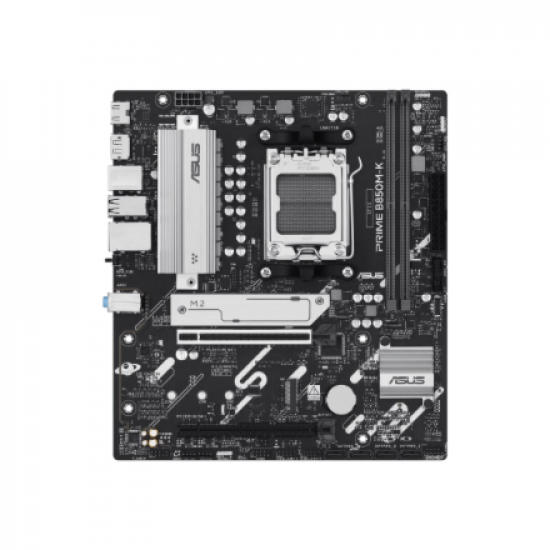 Asus PRIME B850M-K | Processor family AMD | Processor socket AM5 | DDR5 | Supported hard disk drive interfaces SATA, M.2 | Number of SATA connectors 4