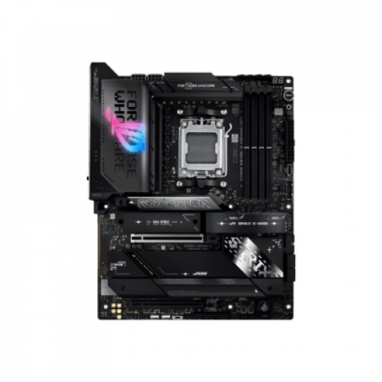 Asus ROG STRIX X870E-E GAMING WIFI | Processor family AMD | Processor socket AM5 | DDR5 | Supported hard disk drive interfaces SATA, M.2 | Number of SATA connectors 4