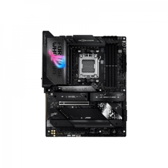 Asus ROG STRIX X870E-E GAMING WIFI | Processor family AMD | Processor socket AM5 | DDR5 | Supported hard disk drive interfaces SATA, M.2 | Number of SATA connectors 4