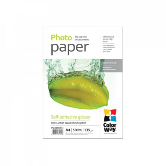 ColorWay Photo Paper, 50 sheets | 135 g/m² | A4 | Glossy