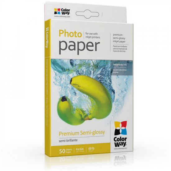 ColorWay Photo Paper, 50 sheets | 255 g/m² | 10x15 | Premium Semi-Glossy